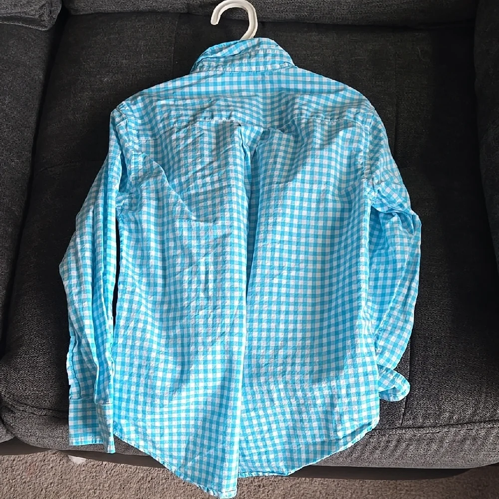 ❤️ Ralph Lauren‎ Blue Checkered Kids Shirt